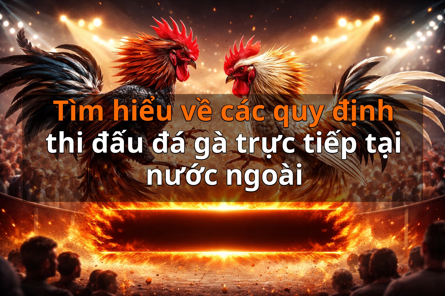 Tìm hiểu về các quy định thi đấu đá gà trực tiếp tại nước ngoài