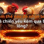 Làm thế nào để nhận biết gà chiến yếu kém qua bộ lông?