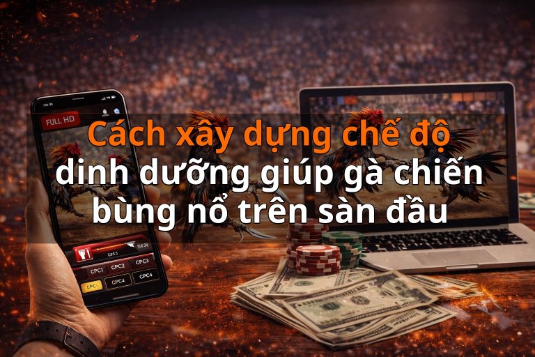 Cách xây dựng chế độ dinh dưỡng giúp gà chiến bùng nổ trên sàn đầu