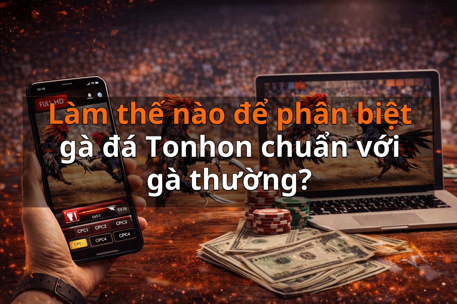 Làm thế nào để phân biệt gà đá Tonhon chuẩn với gà thường?