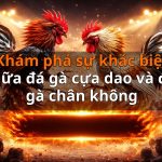Khám phá sự khác biệt giữa đá gà cựa dao và đá gà chân không