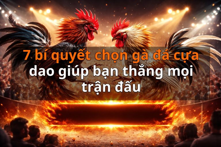 7 bí quyết chọn gà đá cựa dao giúp bạn thắng mọi trận đấu