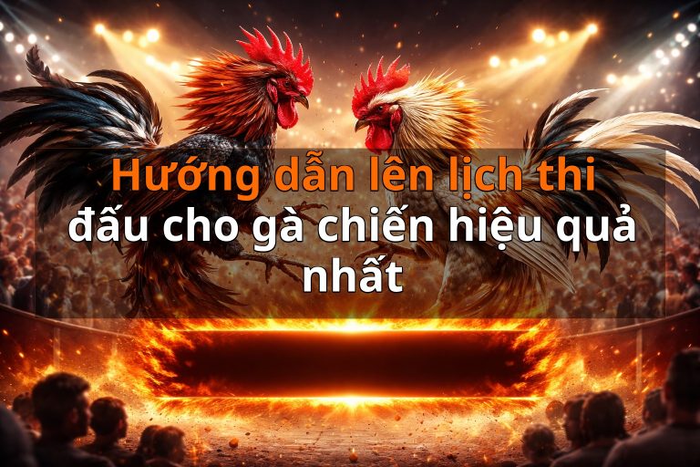 Hướng dẫn lên lịch thi đấu cho gà chiến hiệu quả nhất