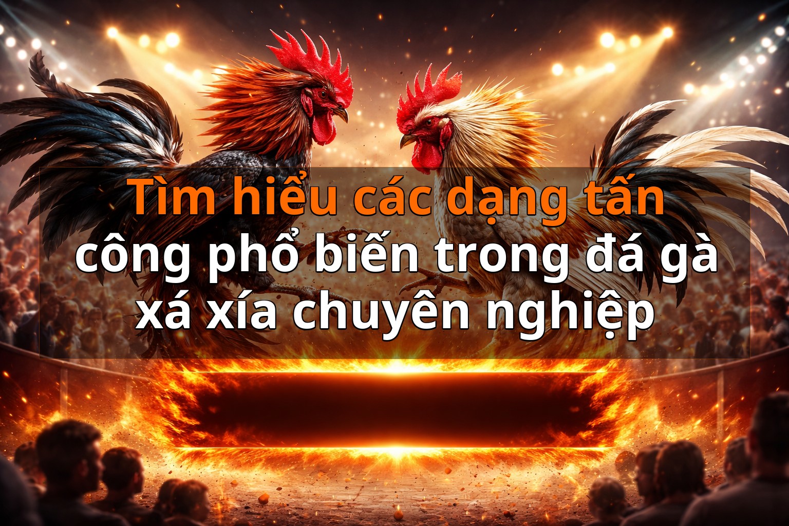 Tìm hiểu các dạng tấn công phổ biến trong đá gà xá xía chuyên nghiệp