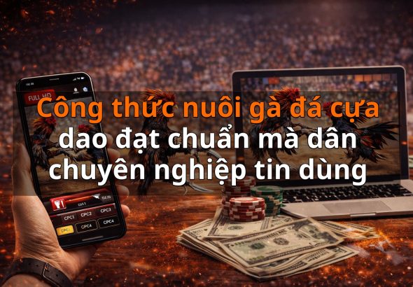Công thức nuôi gà đá cựa dao đạt chuẩn mà dân chuyên nghiệp tin dùng
