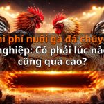 Chi phí nuôi gà đá chuyên nghiệp: Có phải lúc nào cũng quá cao?